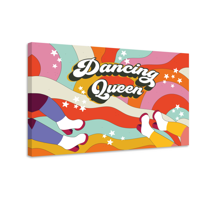 Nordic wall art dancing feet movement - TenStickers