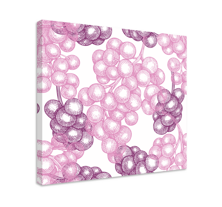 Flowers canvas pink floral design - TenStickers