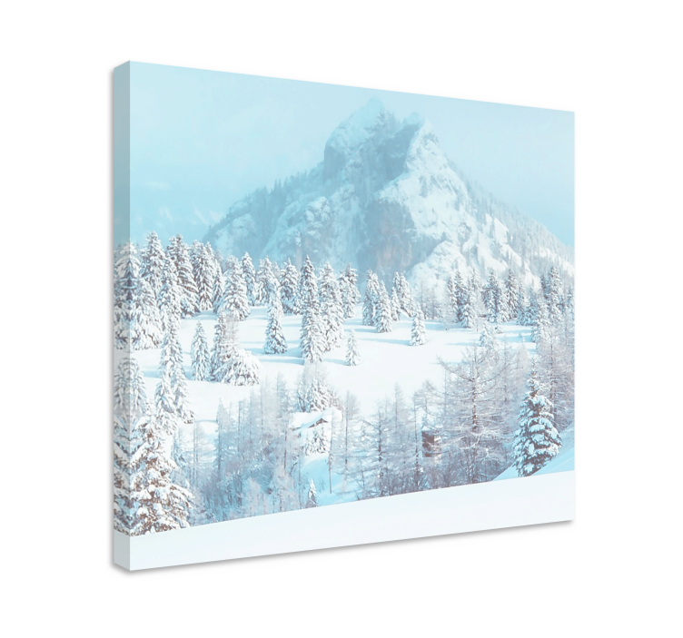 Landscape canvas snowy mountain view - TenStickers