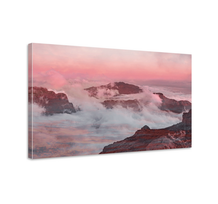 Dreamy mountain scenery landscape canvas - TenStickers