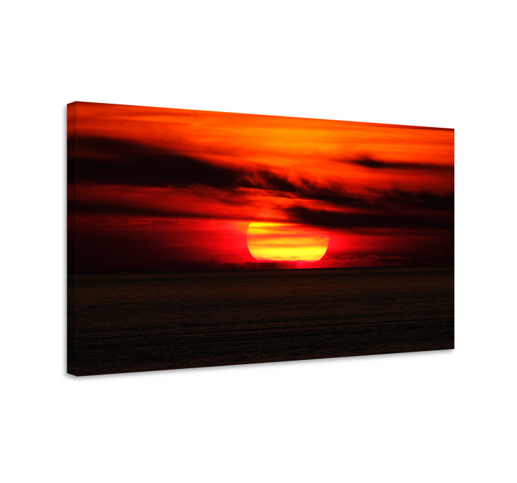 Landscape canvas of breathtaking sunset view - TenStickers