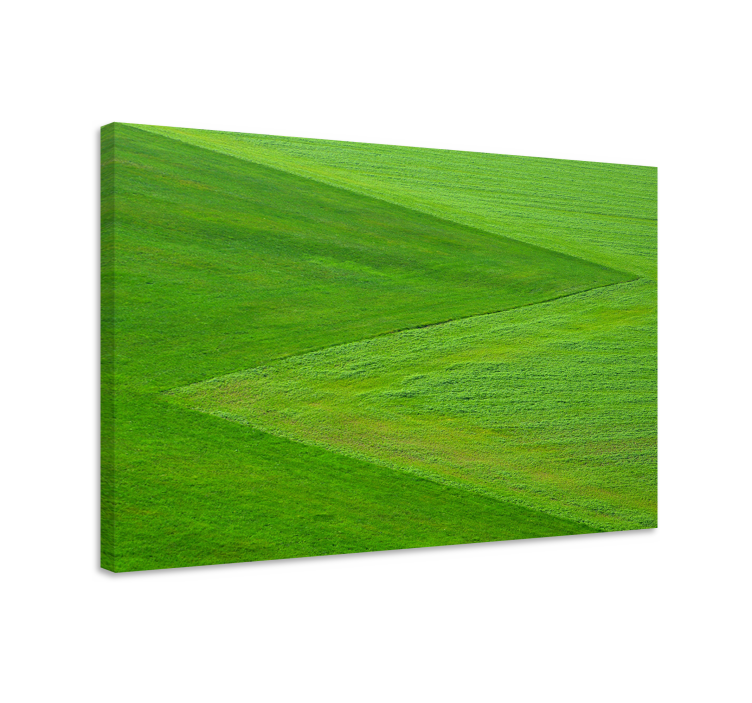Landscape canvas lush green terrain artwork - TenStickers