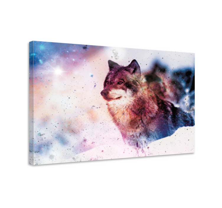 Majestic Wolf Portrait dog wall art - TenStickers