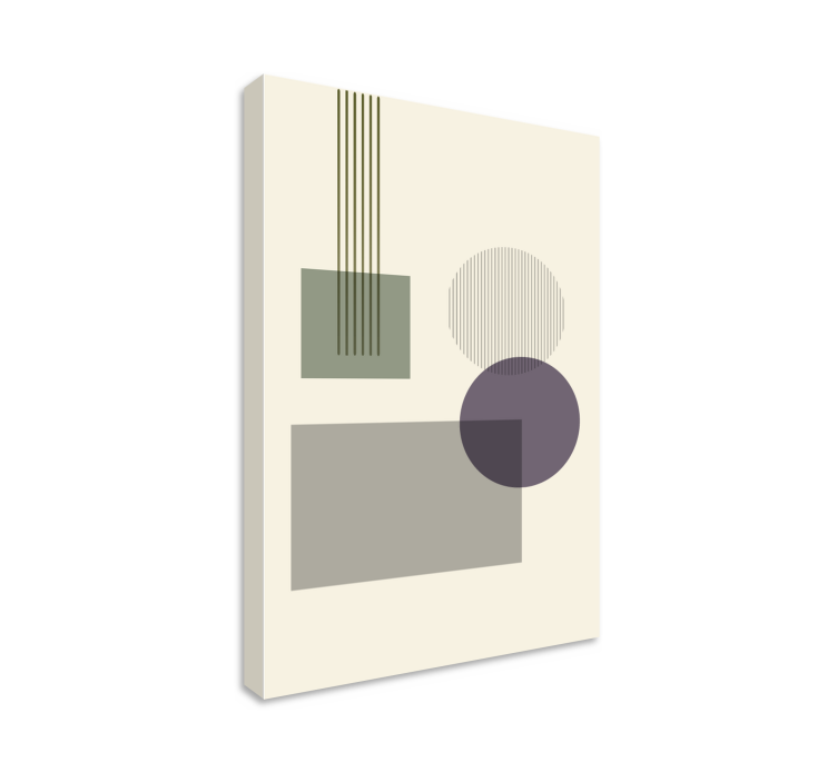 Geometric canvas of geometric shape arrangement - TenStickers