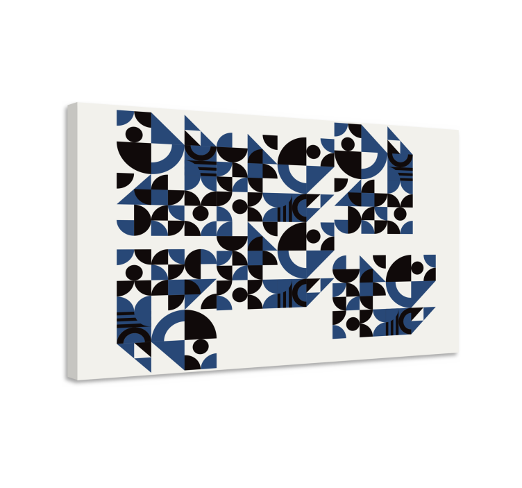 Geometric canvas with dynamic geometric designs - TenStickers