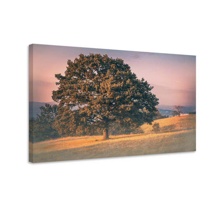 Majestic oak tree tree canvas wall art - TenStickers