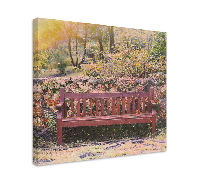 Landscape canvas serene garden scene - TenStickers