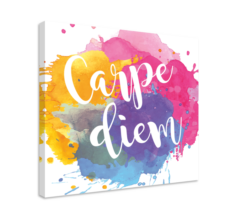 Quote canvas seize the day art - TenStickers