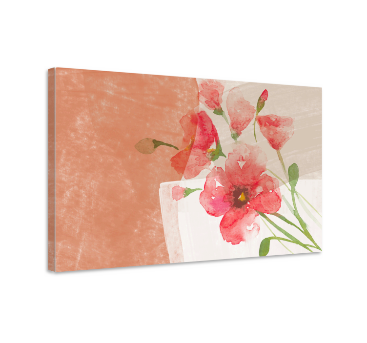 Flowers canvas soft blossom arrangement - TenStickers