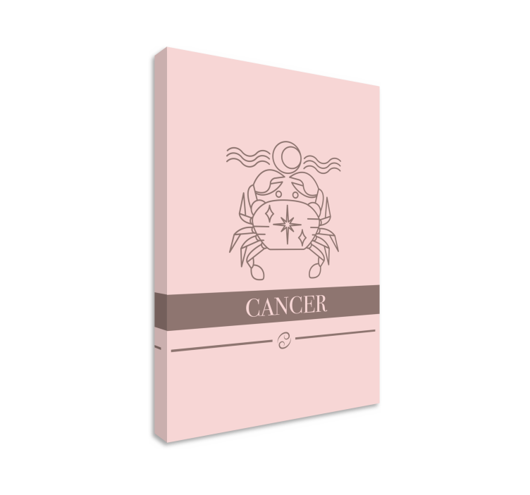 Quote canvas for cancer zodiac sign - TenStickers