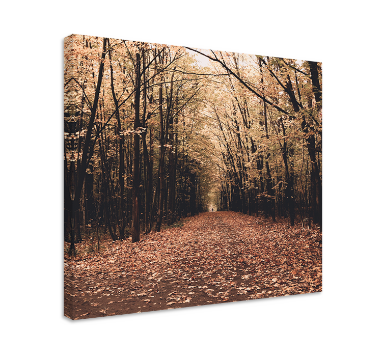 Landscape canvas autumn pathway scene - TenStickers