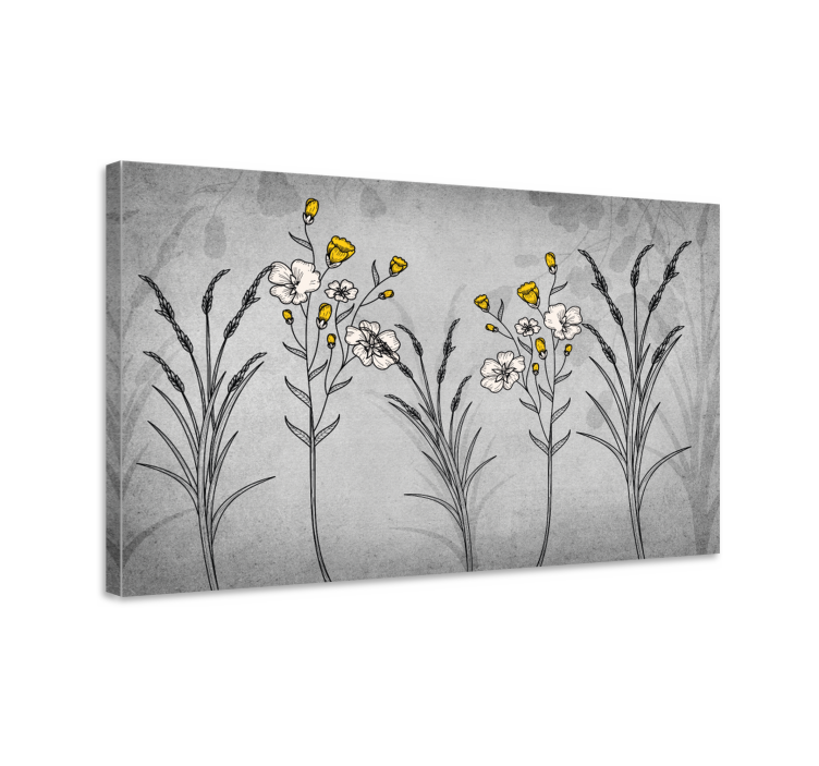 Botanical Floral Design Flowers  canvas - TenStickers
