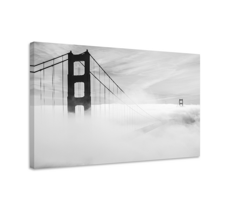 Cityscape wall art golden gate bridge connection - TenStickers