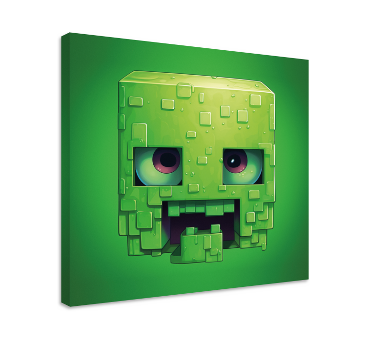 Creepy pixel art character gaming wall art - TenStickers
