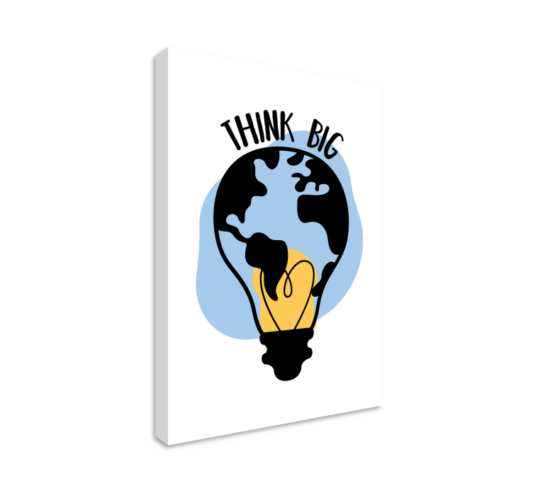 Light bulb shaped world inspirational wall art - TenStickers
