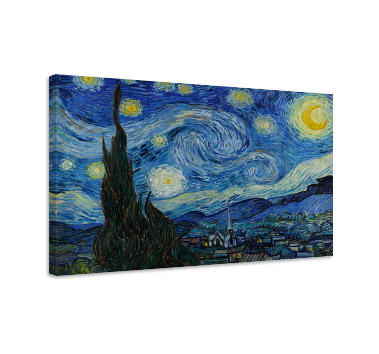 Van Gogh's Starry night  canvas wall art - TenStickers