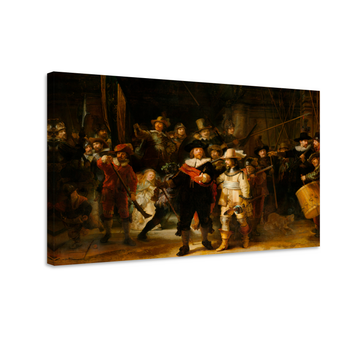 Rembrandt's Night Watch canvas wall art - TenStickers