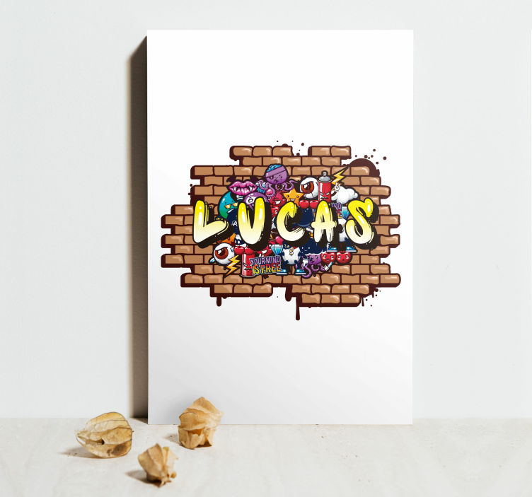 Custom graffiti childrens wall art canvas - TenStickers