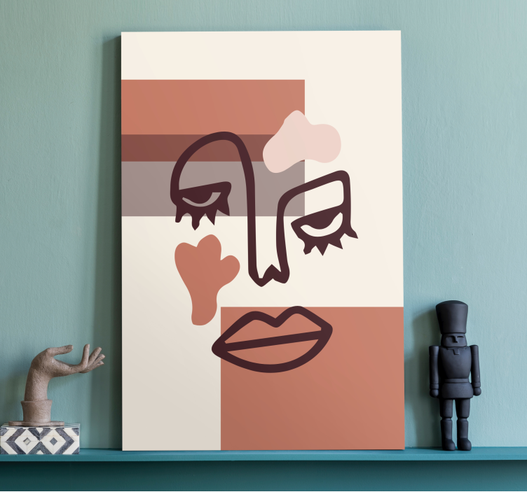 Abstract wall art 1 abstract face artwork - TenStickers