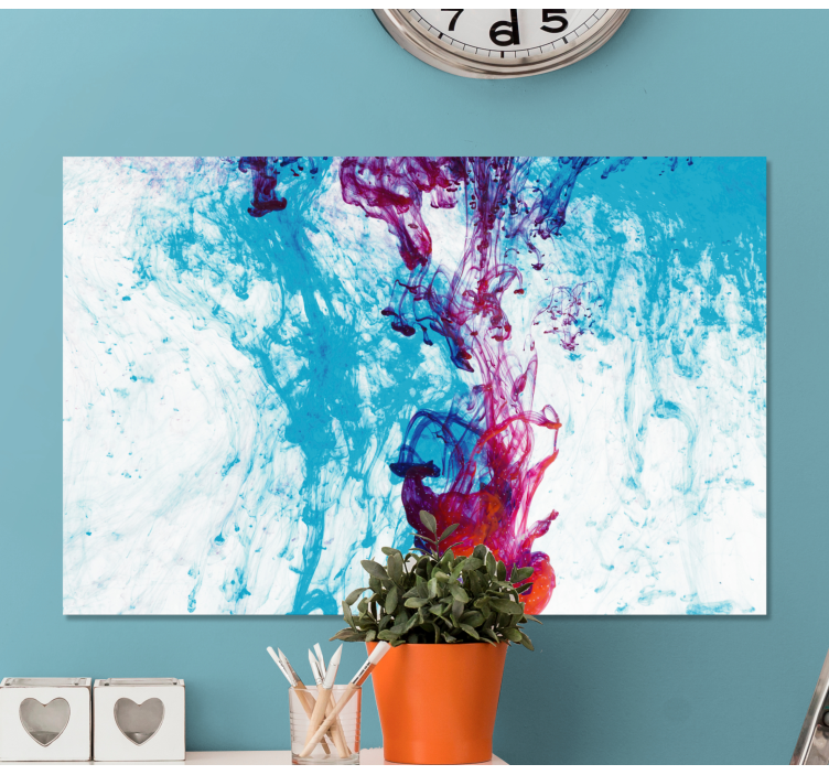 Abstract wall art 1 vibrant color flow - TenStickers