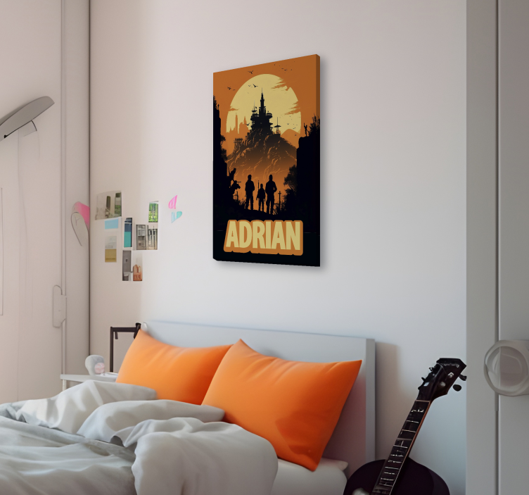 Adventure personalized framed gaming wall art - TenStickers