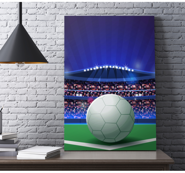 Ball in light stadium home canvas prints - TenStickers