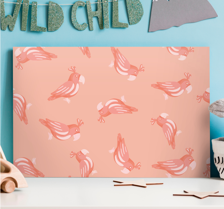 Bird canvas wall art charming bird designs - TenStickers