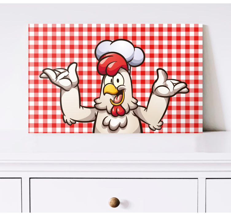 Chef Kitchen Character bird canvas wall art - TenStickers