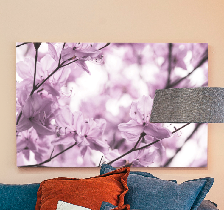 Delicate floral blooms flowers canvas - TenStickers
