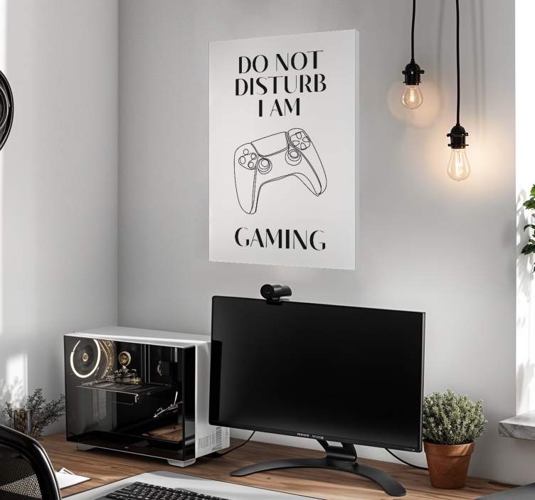 Do not disturb i am gaming gamer wall prints - TenStickers
