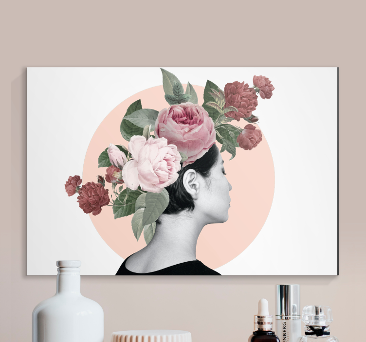 Flowers canvas floral hair set - TenStickers