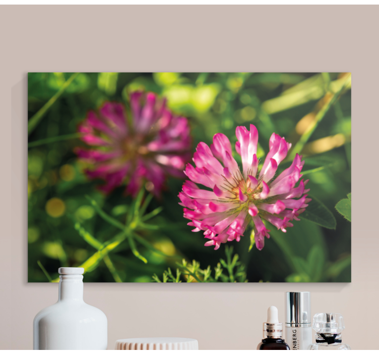Flowers canvas pink flower bouquet - TenStickers