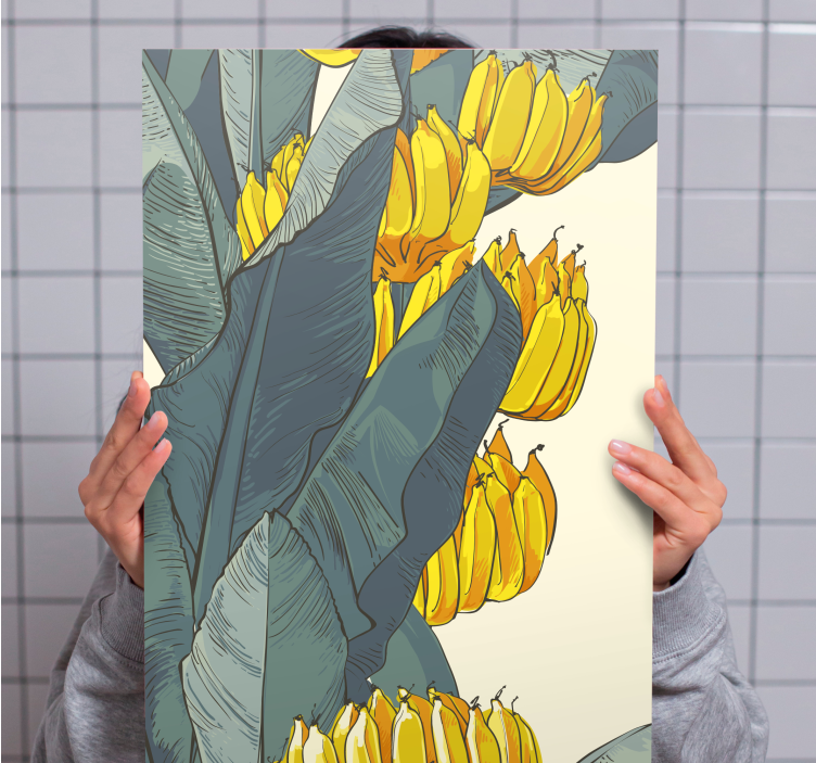 Flowers canvas tropical floral display - TenStickers