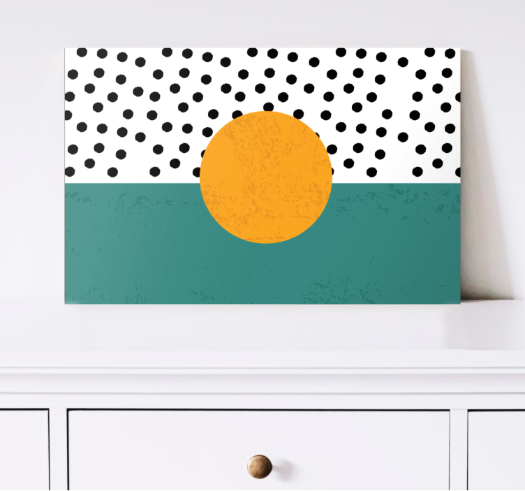 Geometric canvas with striking geometric design - TenStickers