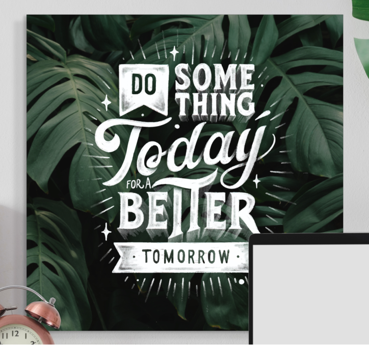 Inspirational Calligraphy Quotes canvas - TenStickers