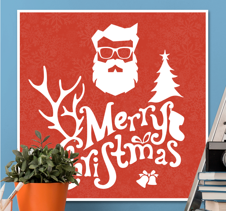 Inspirational wall art merry christmas wishes - TenStickers