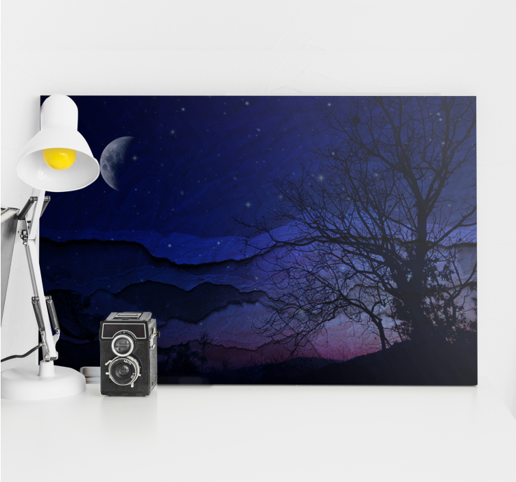 Landscape canvas night sky tranquility - TenStickers