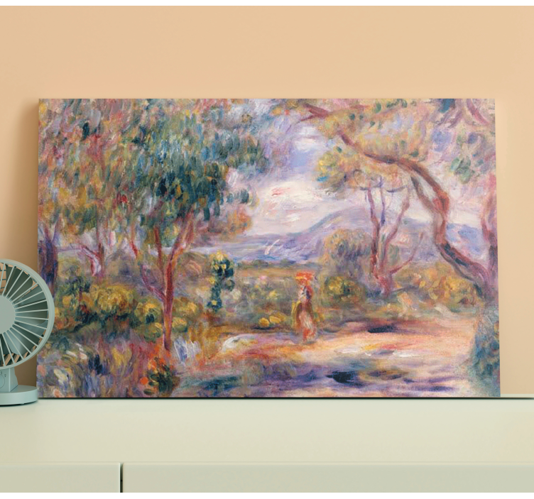 Landscape of a village canvas art prints - TenStickers