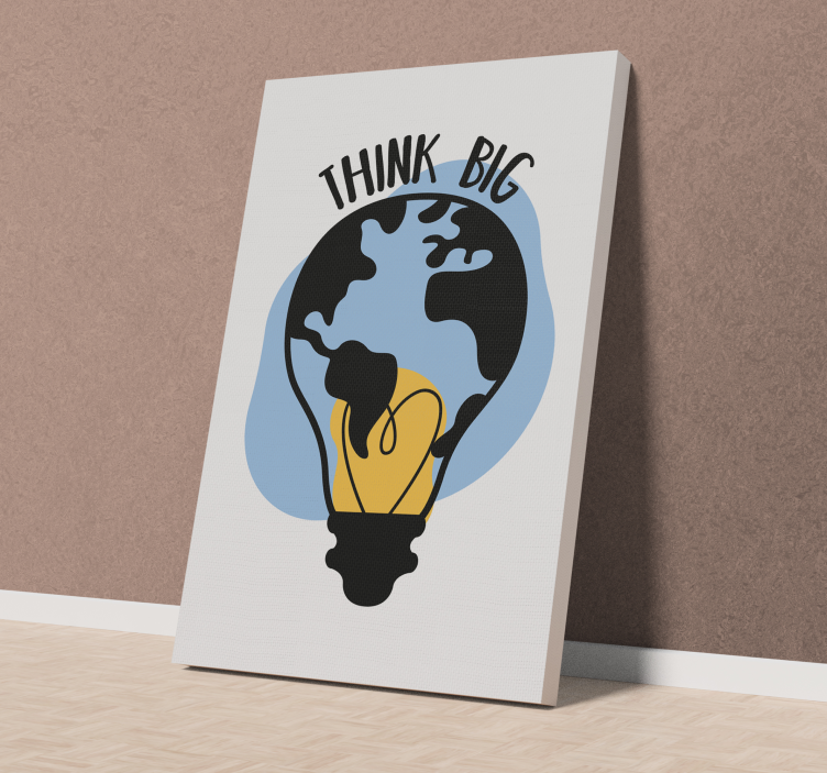 Light bulb shaped world inspirational wall art - TenStickers
