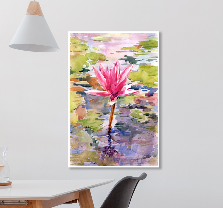 Lily Blossom Serenity Flowers  canvas - TenStickers