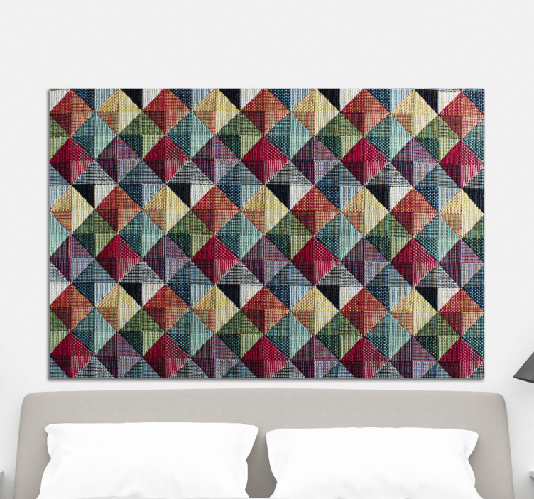 Lively geometric shapes geometric canvas - TenStickers