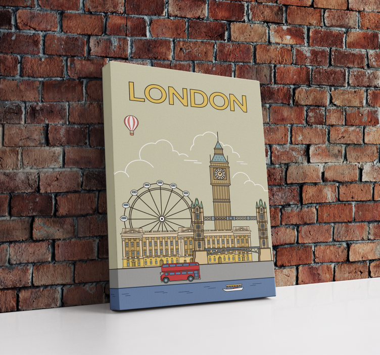 London cityscape wall canvas - TenStickers