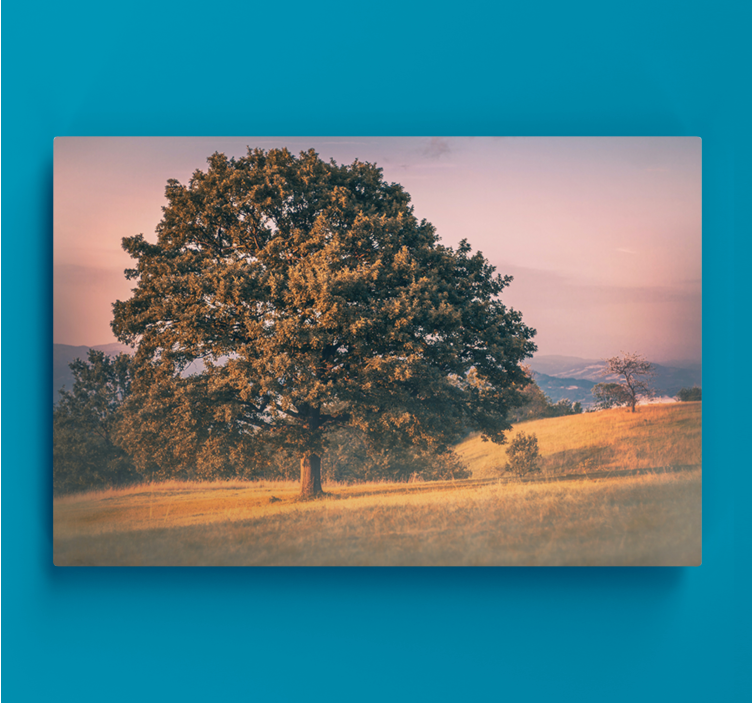 Majestic oak tree tree canvas wall art - TenStickers