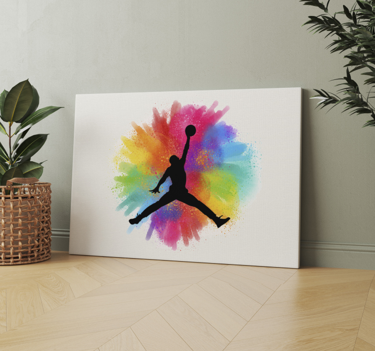 Michael Jordan cool basketball teen canvas - TenStickers