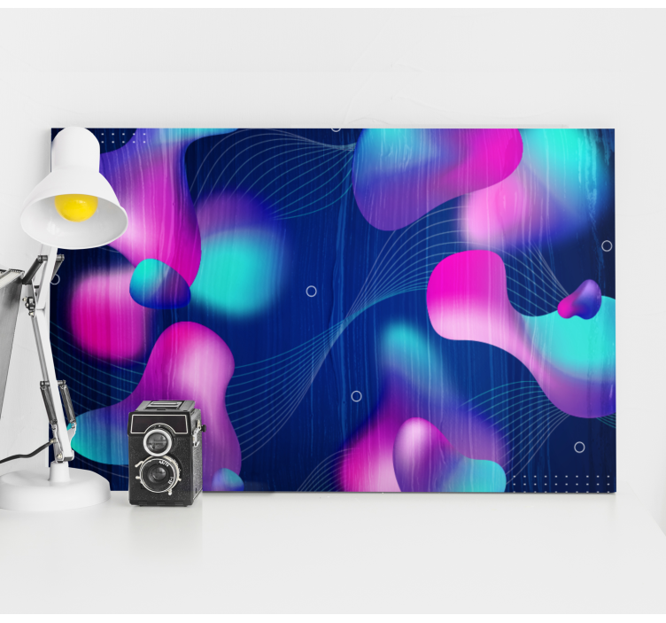 Modern canvas art abstract fluid forms - TenStickers