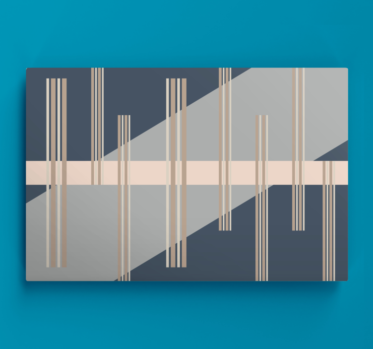 Modern canvas art geometric line design - TenStickers