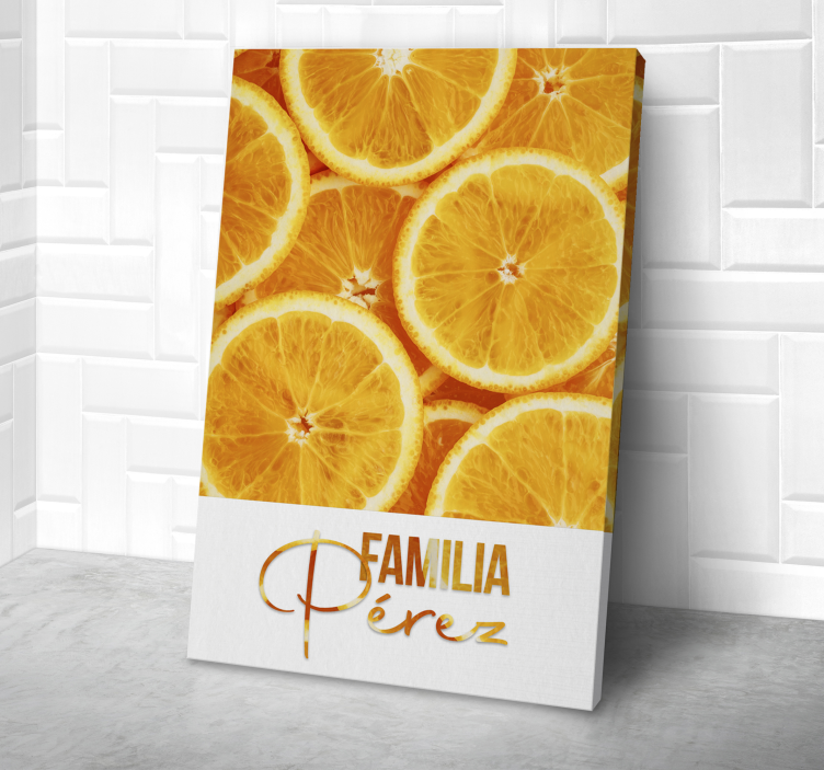 Orange Fruit Canvas Wall Art - TenStickers