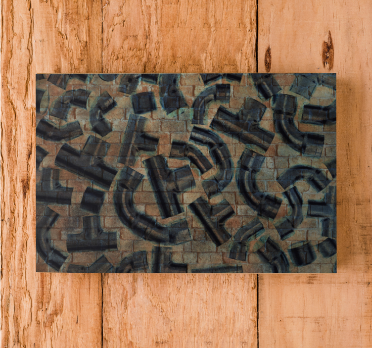 Ornamental canvas print abstract pipe designs - TenStickers