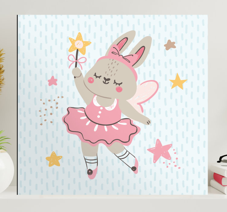 People canvas ballet bunny fairy - TenStickers