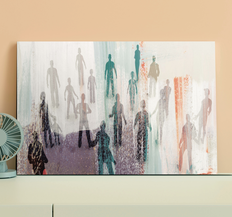 People canvas of abstract human shapes - TenStickers